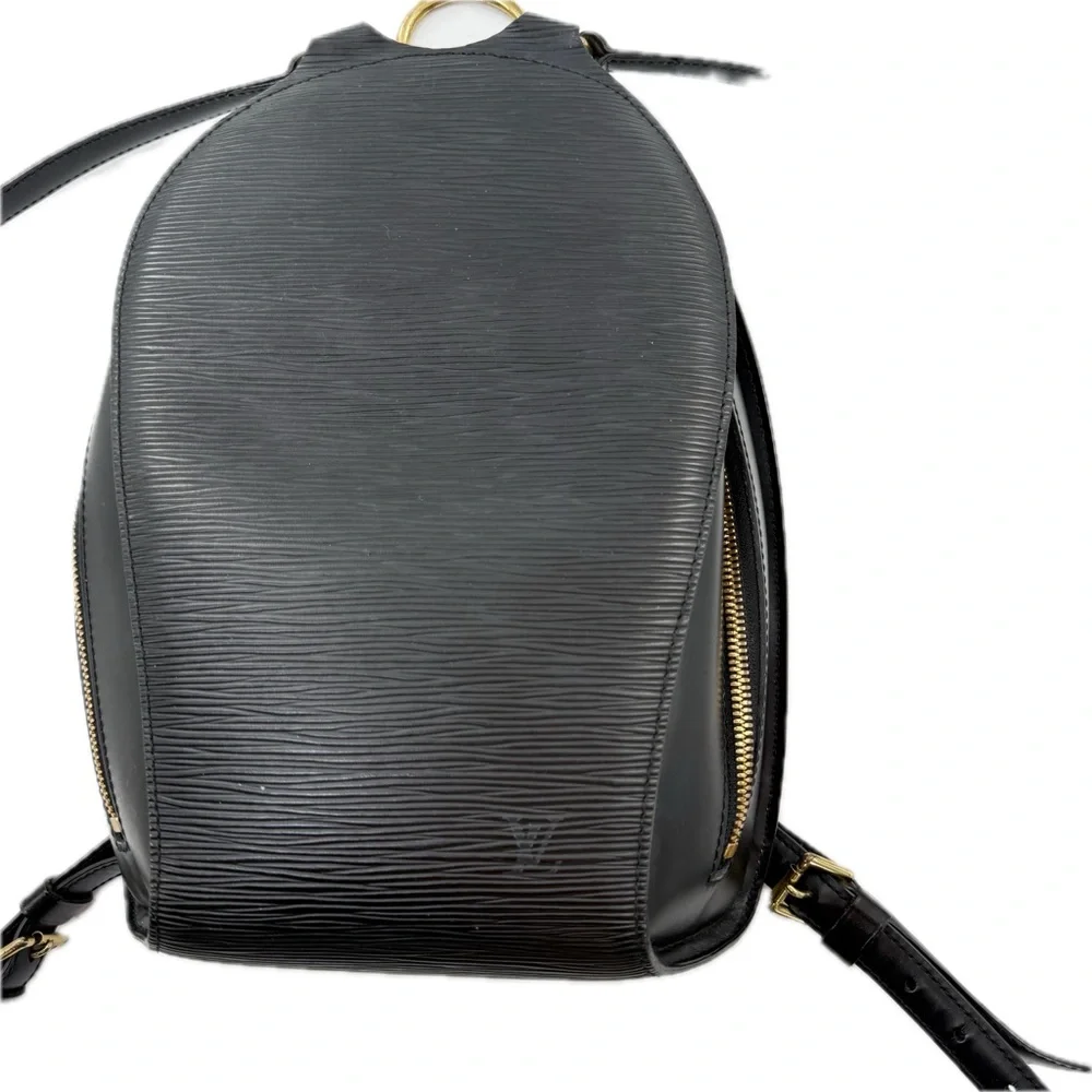 Louis Vuitton Mabillon Black Epi Leather Backpack Vintage 1998 Authentic